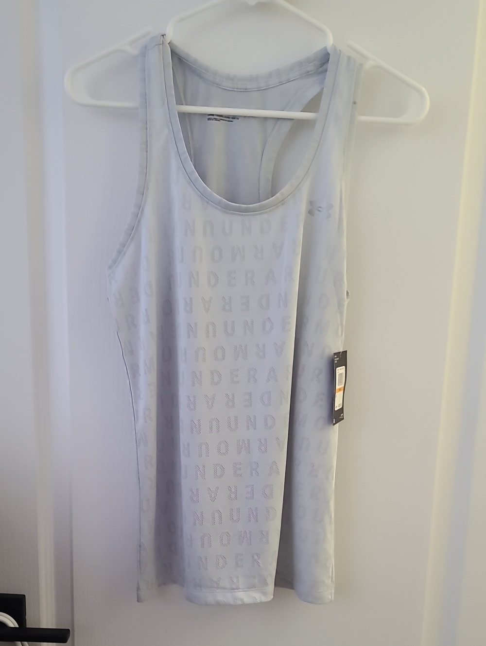 Under Armour Light Gray Racerback Tank Top